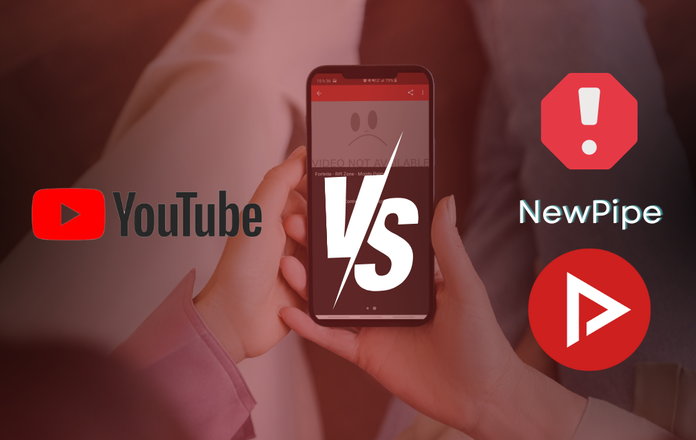 Youtube ataca a NewPipe imagen referencial del problema