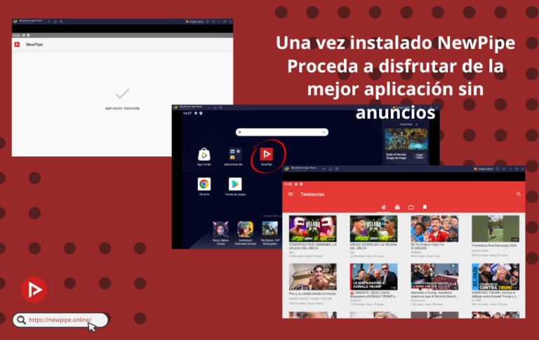 Imagen Guia de la instalación de NewPipe en Bluestacks