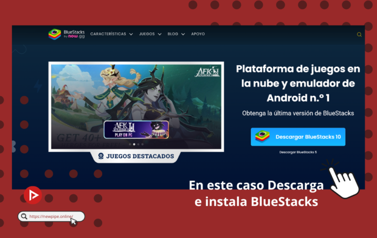 Imagen guia de Descarga Bluestacks en pc