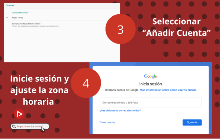 Imagen guía de como añadir cuenta de google